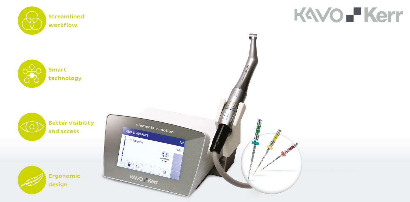 KaVo Kerr elements™ e-motion: Bessere Endodontie – besser mit Sicherheit