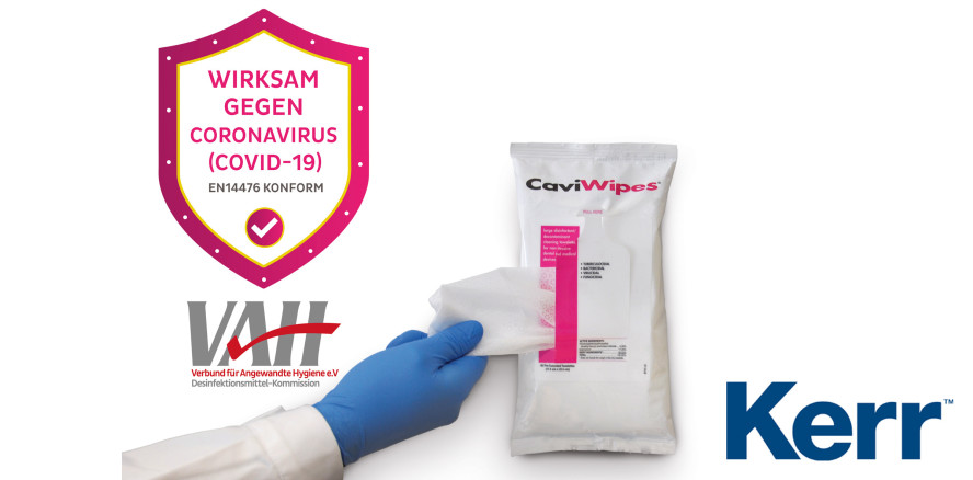 CaviWipes wirksam gegen SARS-CoV-2 in nur zwei Minuten