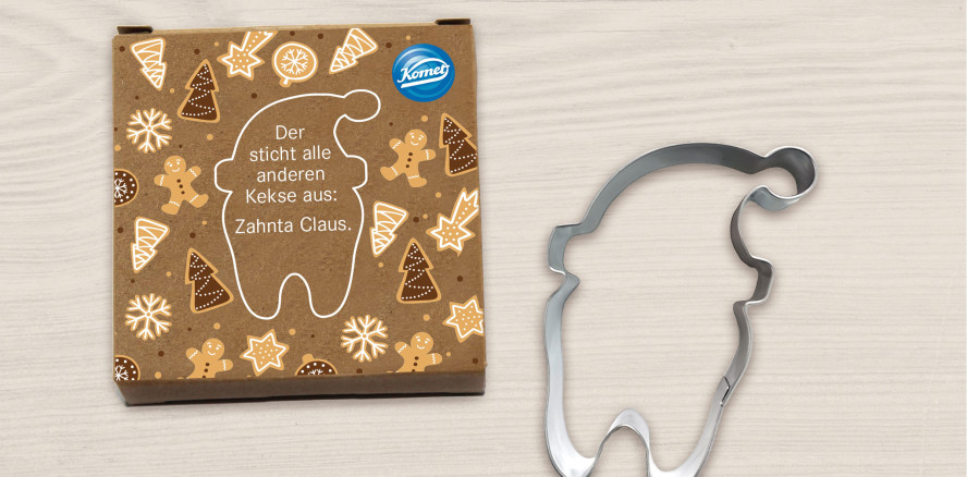 Die schönsten Geschenke krümeln. Hier kommt Zahnta Claus.