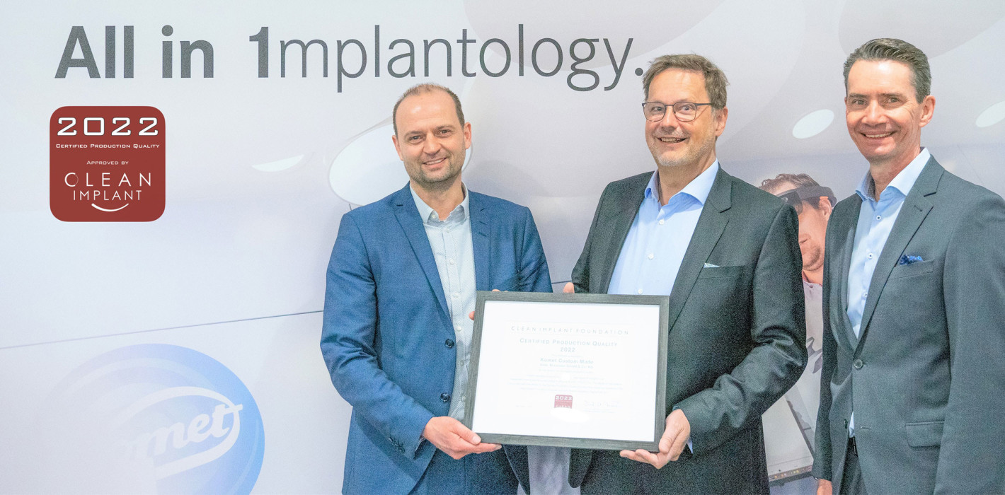 Meilenstein im Qualitätsmanagement der Implantatproduktion
