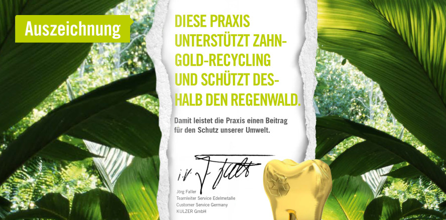 Zum Tag des Regenwaldes 2023: Webinar „Zahngold-Recycling“