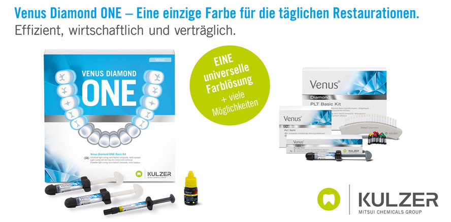 Kompositfamilie Venus® Diamond = ONE + 27 von Kulzer