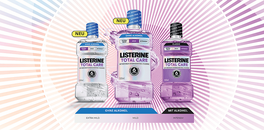 Optimiertes LISTERINE® Portfolio bietet klare Orientierung für die tägliche Mundhygiene
