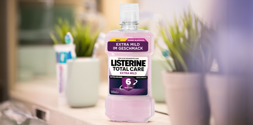NEU: LISTERINE® Total Care Extra Mild ab sofort im Handel erhältlich