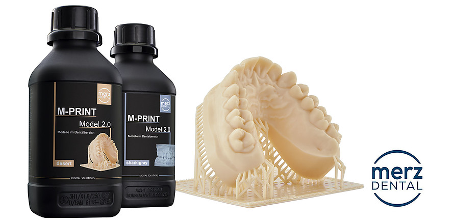 NEU bei MERZ Dental: TPO-freies Acrylatgemisch M-PRINT Model 2.0