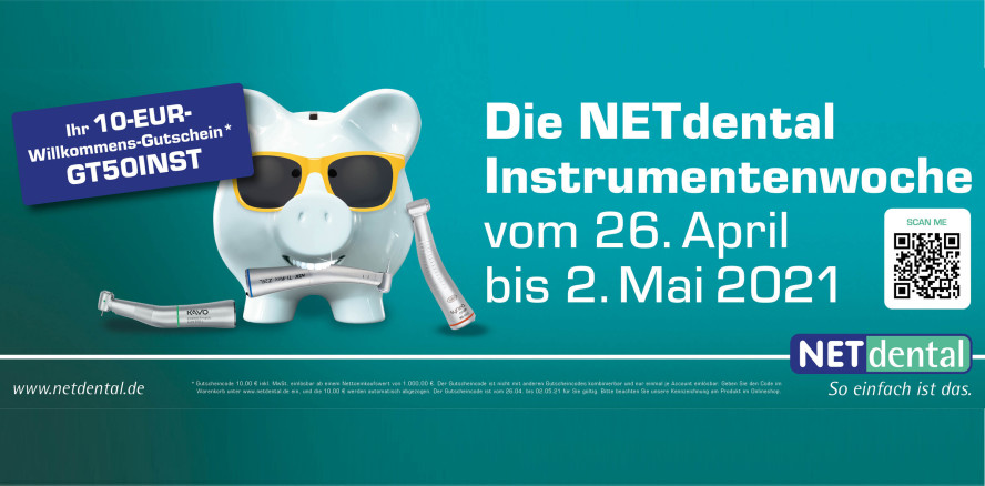 Frühlingsfrisch: Sparpreise bei der NETdental Instrumentenwoche