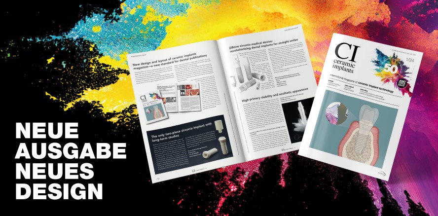 Neues Design und Layout für die ceramic implants