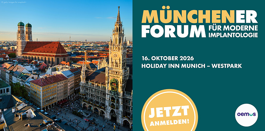 Fachwissen, Austausch und Live-OP: Implantologie-Update am 16. Oktober in München