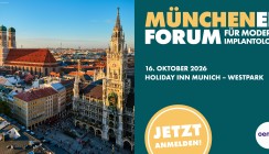 Fachwissen, Austausch und Live-OP: Implantologie-Update am 16. Oktober in München