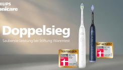 Nur Philips Sonicare reinigt sehr gut: Doppelsieg für Philips Sonicare im Stiftung Warentest 2025