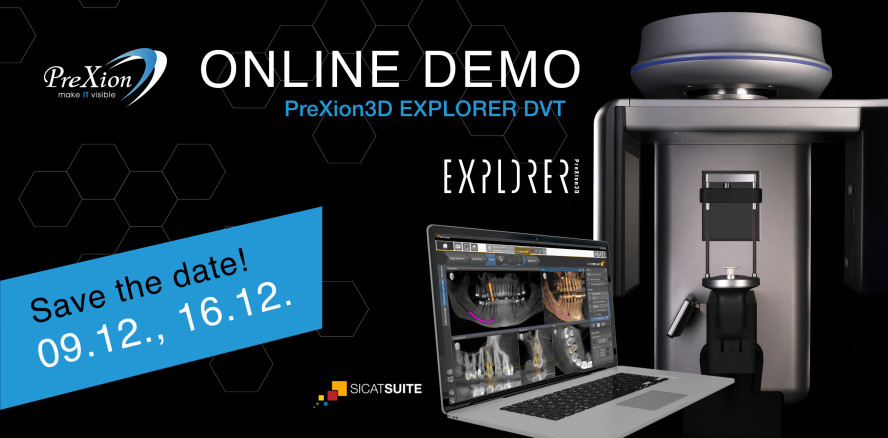 Online Demo des PreXion3D EXPLORER DVT – Mittwochs 14 Uhr
