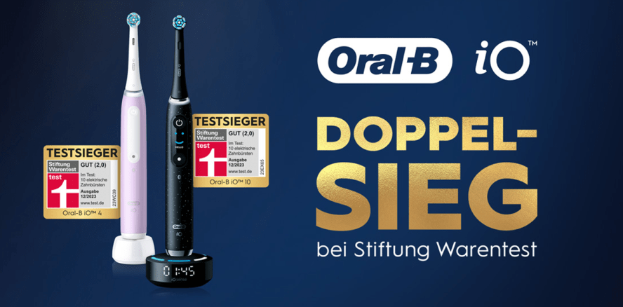 Brush like a ChampiOn: Doppelsieg für Oral-B bei Stiftung Warentest