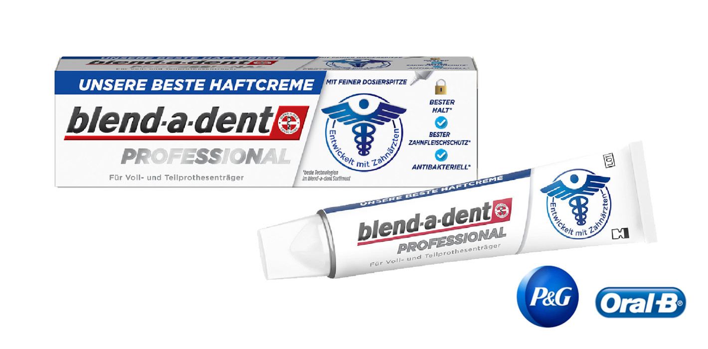 Für mehr Sicherheit und Selbstvertrauen: blend-a-dent Professional Haftcreme