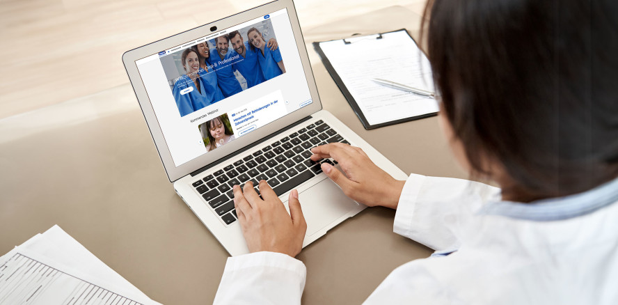 Kostenloses Servicematerial auf der Oral-B Professional Webiste