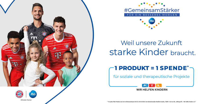 P&G und der FC Bayern München führen Engagement fort
