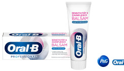 Wirkt  sofort: die neue Oral-B Sensitivität und Zahnfleisch Balsam Zahncreme