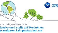 blend-a-med stellt auf recycelbare Zahnpastatuben um