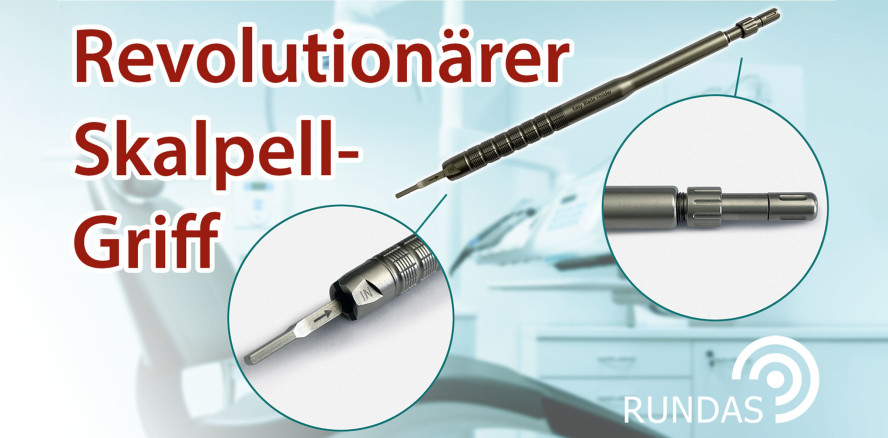 Revolutionärer Skalpellgriff mit patentierter Arretierungstechnik