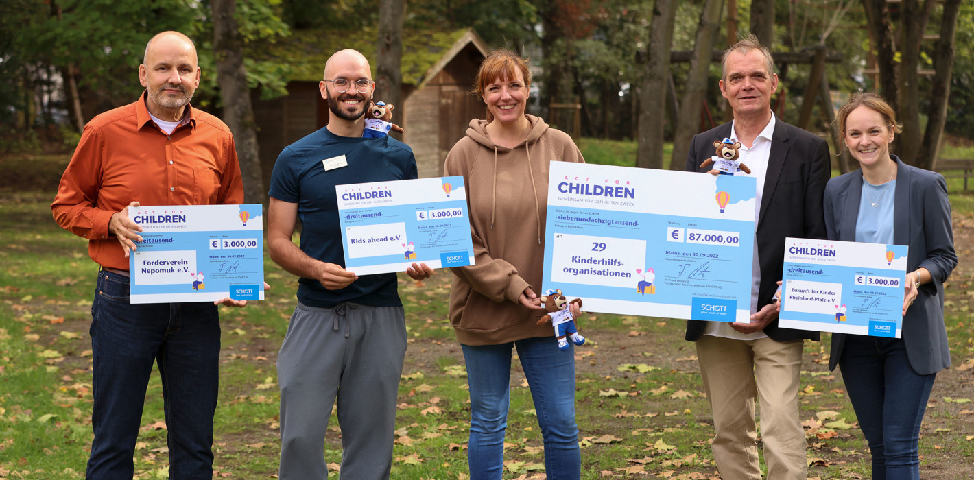 SCHOTT spendet erneut 87.000 Euro an Act for Children