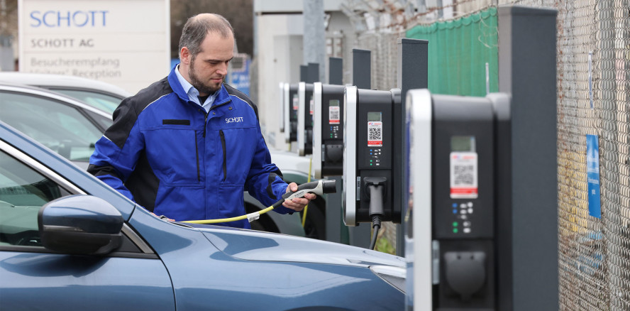 E-Mobilität: SCHOTT erweitert seine Ladeinfrastruktur