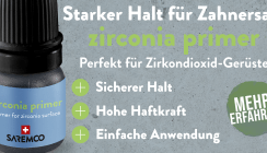 saremco zirconia primer: sicherer Halt auf Zirkondioxid-Gerüsten