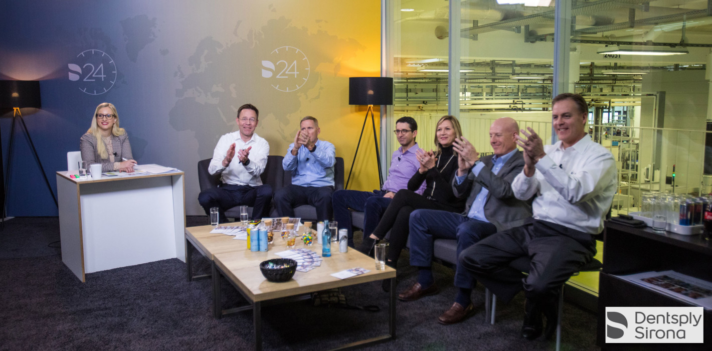 Dentsply Sirona initiierte Live-Videostream mit Mitarbeitern