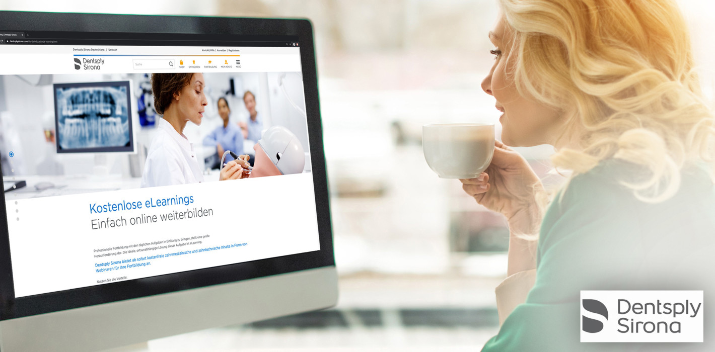 Dentsply Sirona bietet kostenlose Online-Beratungen und Webinare