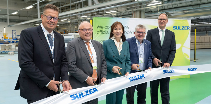 Sulzer feiert Eröffnung eines Servicezentrums in Europa