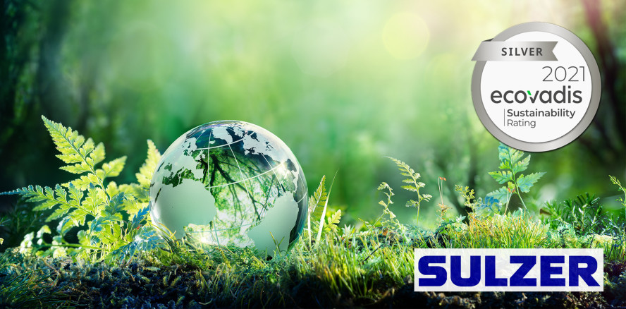 EcoVadis Silver-Rating Auszeichnung für Sulzer Mixpac