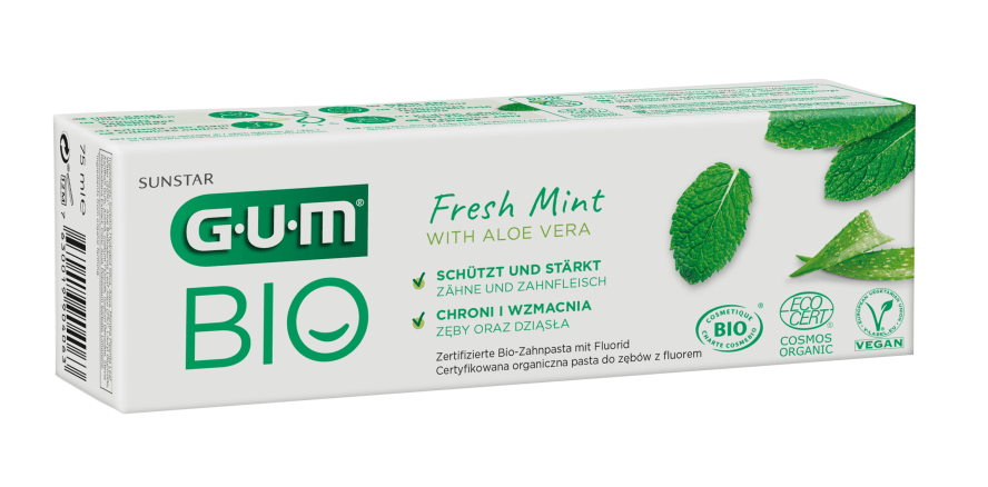 Nachhaltige Mundhygiene mit der GUM® BIO Mundspülung