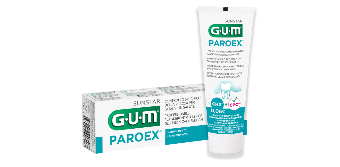 GUM® PAROEX® 0,06 % Zahnpasta: Ab Januar 2025 frei von Titandioxid