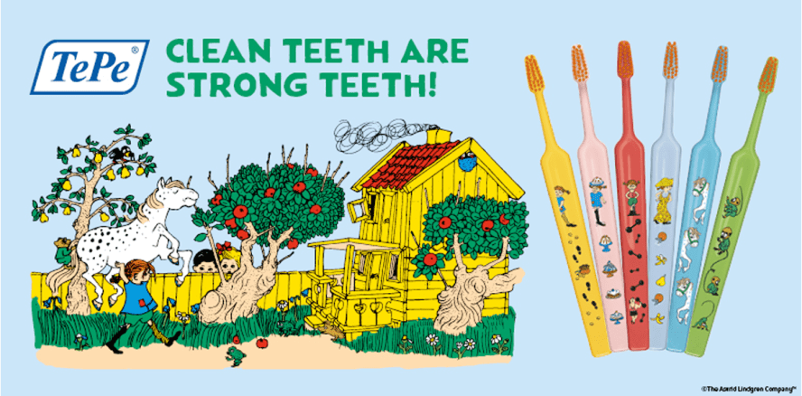 TePe stellt Sonderkollektion zum 80. Geburtstag von Pippi Langstrumpf vor