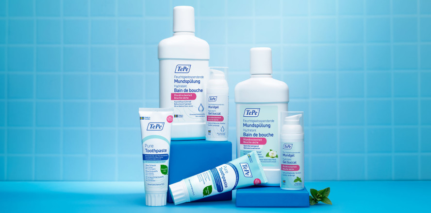Mundtrockenheit: neue feuchtig­keits­spendende Serie von TePe