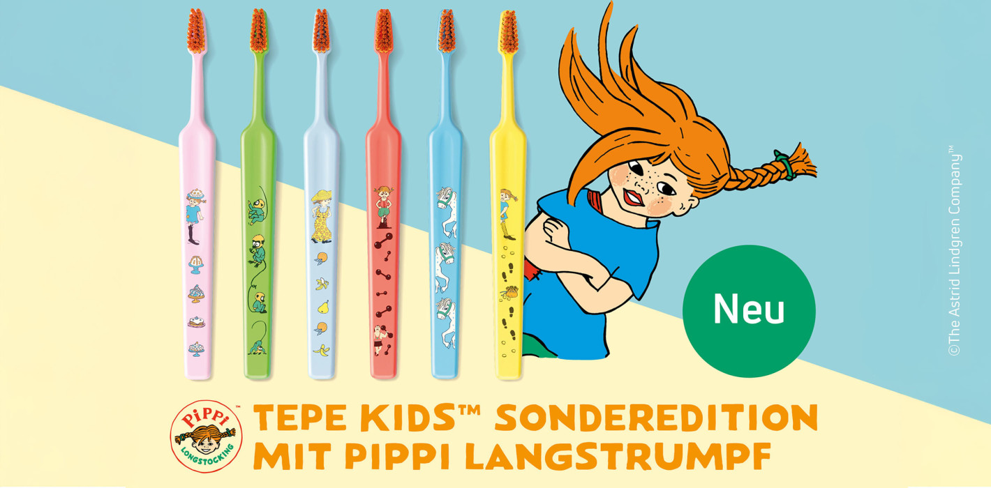 TePe stellt limitierte Kinderzahnbürsten zum 80. Jubiläum von Pippi Langstrumpf vor