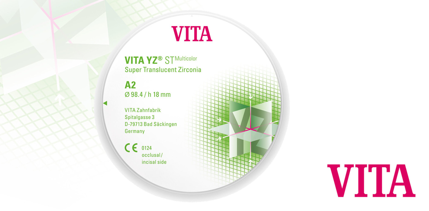 Zirkondioxid VITA YZ ST: Farbvielfalt zum Speed-Sintern