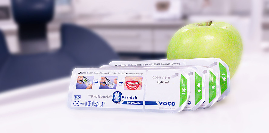 VOCO Profluorid Varnish – Jetzt auch in der Geschmacksrichtung Apfel