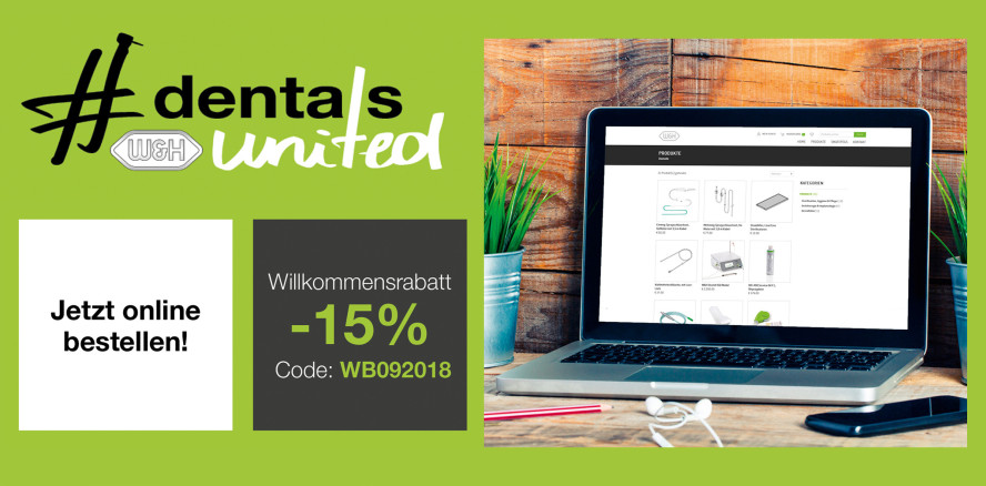 15 Prozent Rabatt! Zubehör-Shopping im Onlineshop von W&H