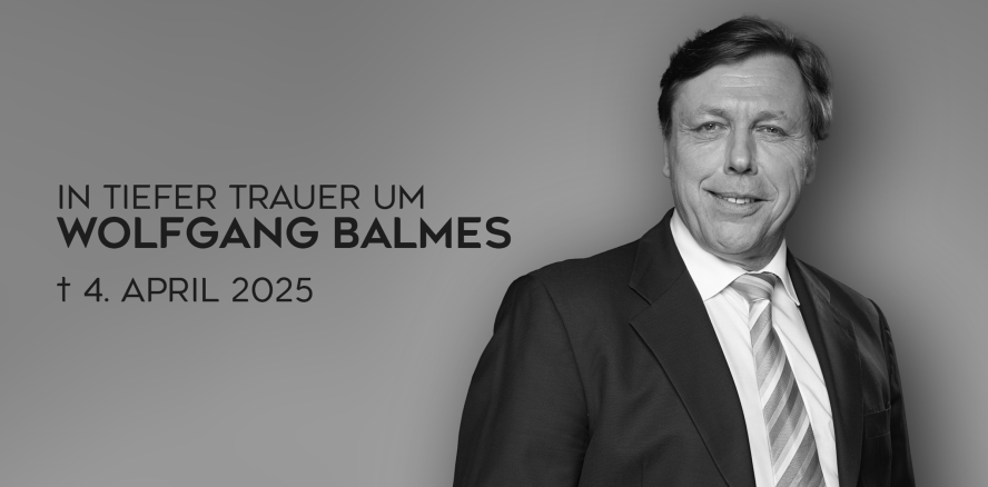 Wolfgang Balmes, ehemaliger Vorstand der ZA, verstorben