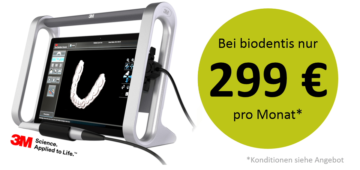 299 € im Monat: Intraoralscanner im Rund-um-Sorglos-Paket