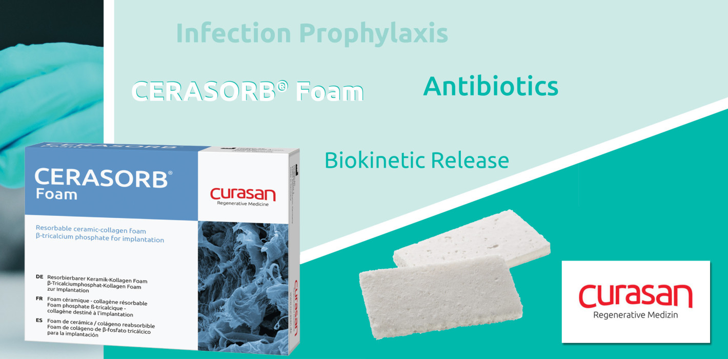 curasan: CERASORB® Foam jetzt für den Einsatz mit Antibiotika zugelassen