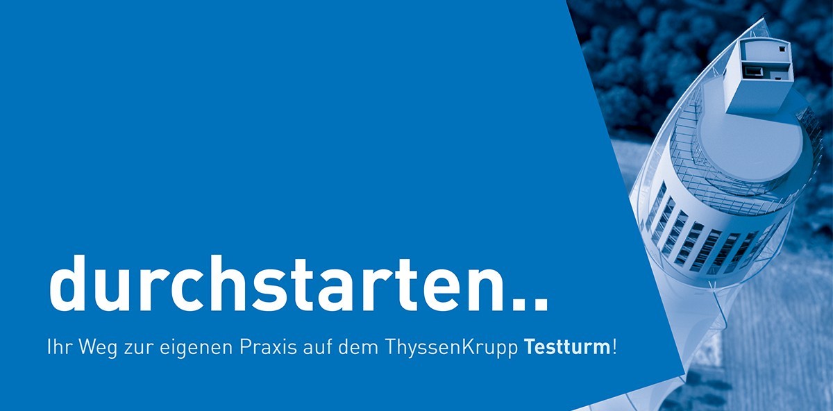 Der Weg zur eigenen Praxis: Seminar auf dem ThyssenKrupp Testturm