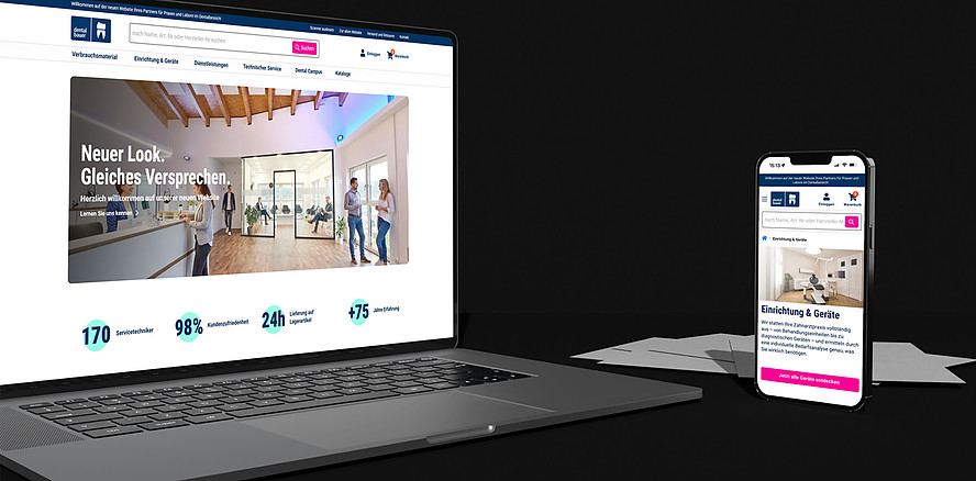 Mehr Überblick. Mehr Kundenfokus. Mehr Service. – dental bauer präsentiert neuen Webauftritt