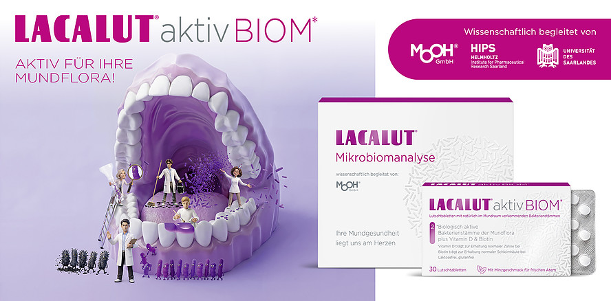 LACALUT® aktivBIOM*: Moderne Dentalprophylaxe beginnt beim Mikrobiom