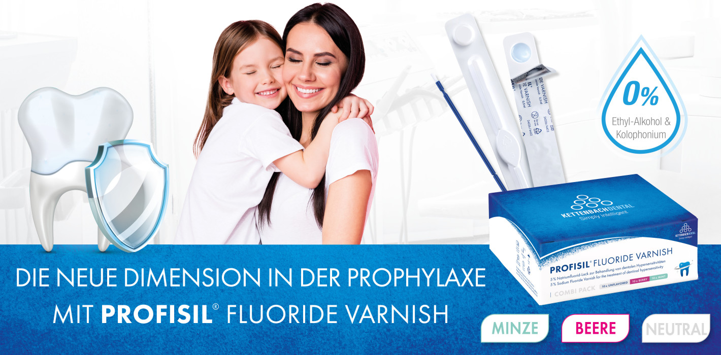 Fluoridlack in einer neuen Dimension: Profisil Fluoride Varnish