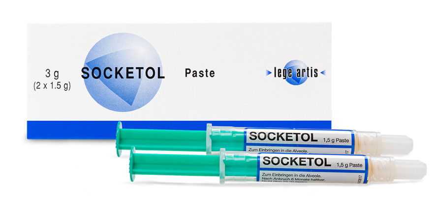 Früher: schmerzhafte Alveolitis­streifen – heute: SOCKETOL