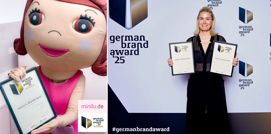 minilu gewinnt den German Brand Award und den Dental Marketing Award