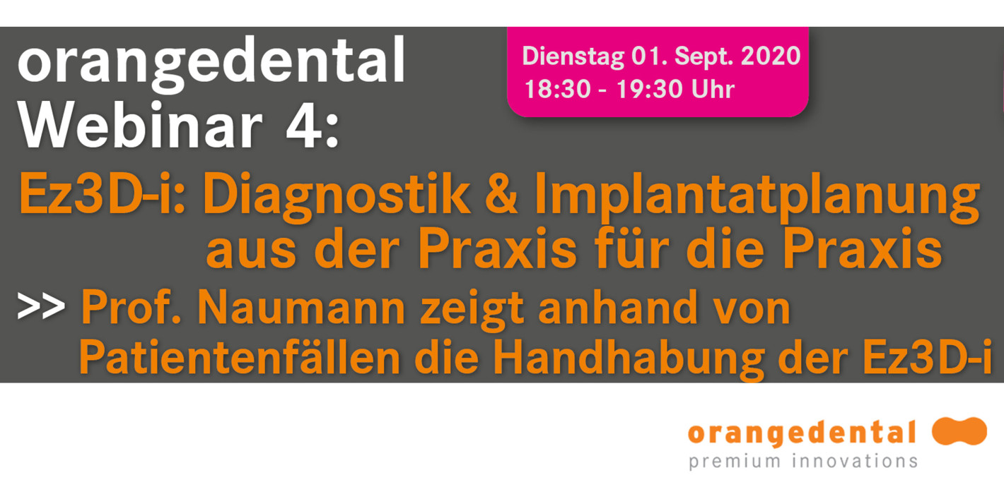 orangedental lädt am 1. September zum Webinar ein