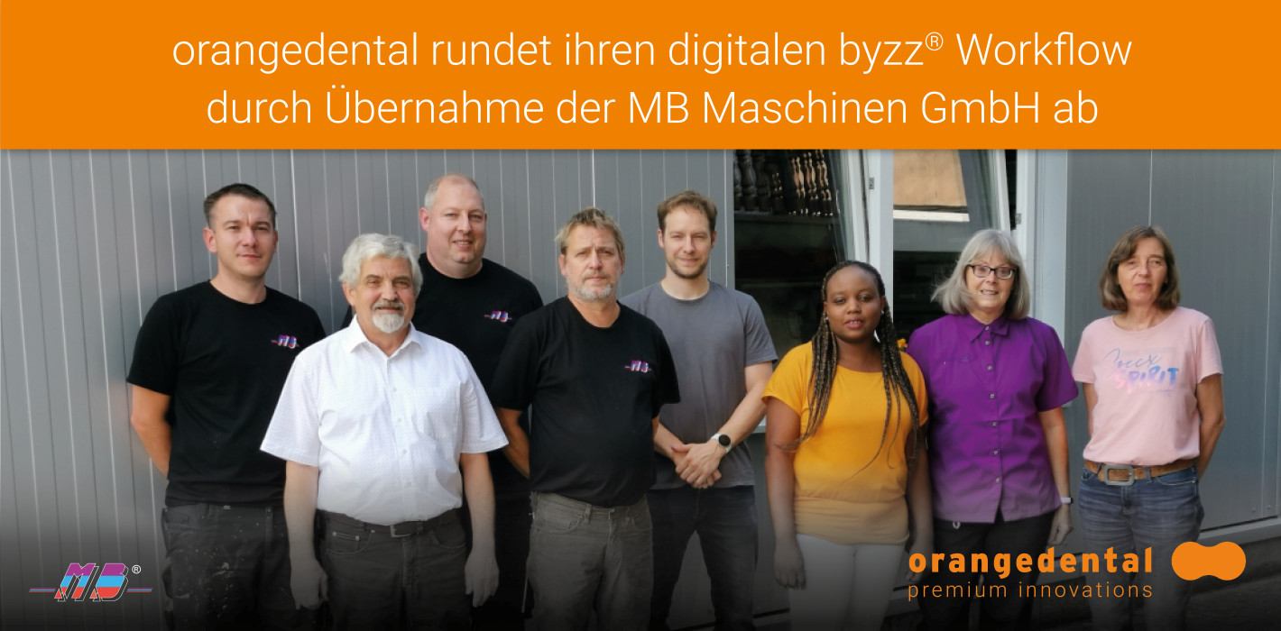 orangedental übernimmt MB Maschinen und rundet digitalen Workflow ab
