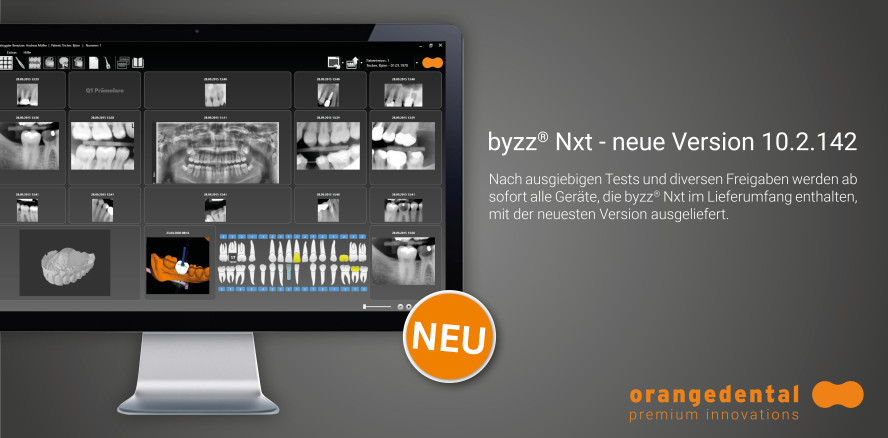 orangedental stellt die neue Version 10.2.142 der byzz® Nxt vor