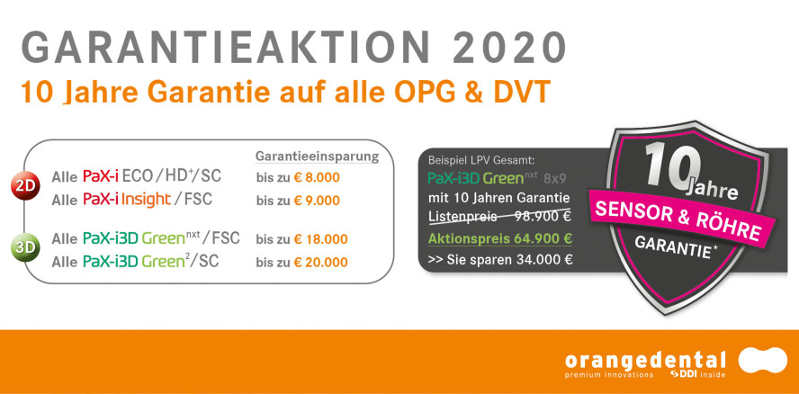 orangedental garantiert Top-Qualität für 10 Jahre